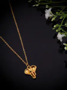 Anouk Gold-Plated Contemporary Pendants with Chains