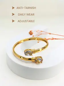 Anouk 18k Gold-Plated American Diamond Kada Bracelet