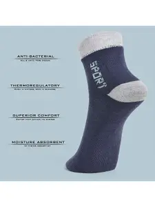MJE Unisex Pack Of 5 Printed Anti-Odour Ankle-Length Socks