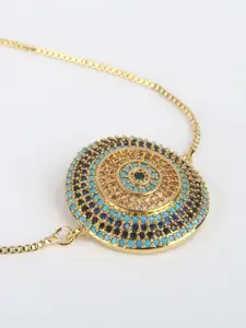 CORSICA Women Brass Cubic Zirconia Charm Bracelet