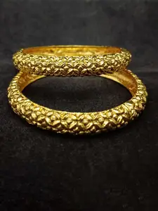 EVY Set Of 2 Gold-Plated Bangles