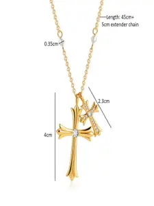 AQUASTREET Gold-Plated Contemporary Pendants with Chains