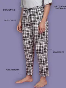 Kryptic Pack Of 2 Printed Pure Cotton Relaxed-Fit Mid-Rise Lounge Pants