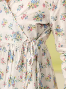 Sangria Girls Printed Top With Trousers