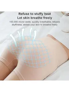 NIRDAMBHAY Women Textured Tummy & Thigh Shaper