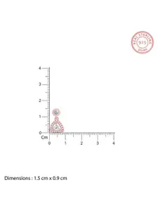 GIVA Rose Gold-Plated Teardrop Shaped Pendants