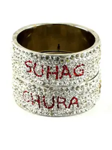 Vidhya Kangan Women White Brass Bangle