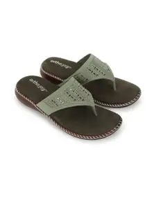 ORTHO JOY Women Green Flip Flops