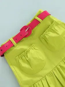 INCLUD Girls Printed T-shirt with Skirt