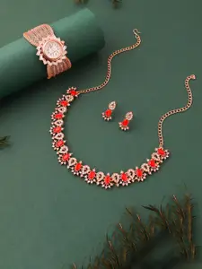 Anouk Gold-Plated Bracelet & Necklace Set