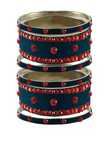 Vidhya Kangan Voilet Stone Stud Brass Bangle