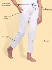 Kryptic Pack Of 2 Printed Pure Cotton Relaxed-Fit Mid-Rise Lounge Pants