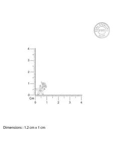 GIVA 925 Sterling Silver-Plated Zircon Floral Pendants With Link Chain