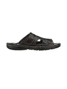Lee Cooper Men Black Leather Sandals