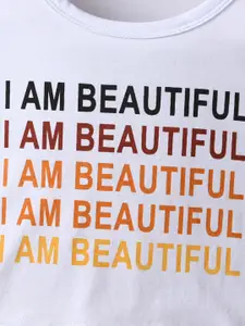 INCLUD Girls Printed Round Neck Top With Skirt