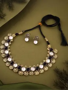 Anouk Gold-Plated Earring & Necklace Set