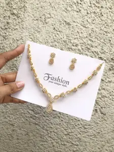 Anouk Gold-Plated Earring & Necklace Set