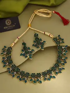 Anouk Gold-Plated Earring & Necklace Set