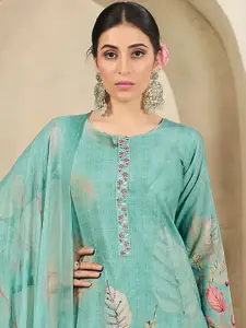 Stylee LIFESTYLE Embroidered Pure Cotton Unstitched Dress Material