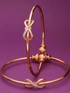 Anouk Gold-Plated Bangle & Bracelet Set