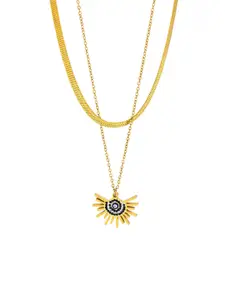 ARTKLIM Women Gold-Plated Contemporary Pendants with Chains