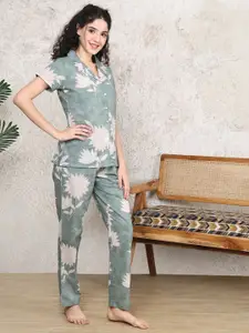 Boston Club Women Floral Print Pure Cotton Night suit