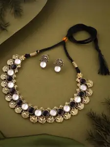 Anouk Gold-Plated Earring & Necklace Set