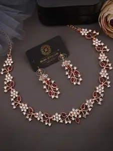 Anouk Gold-Plated Neckalce & matchig Earring