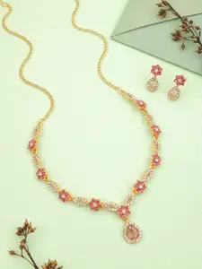 Anouk Gold-Plated Earring & Necklace Set