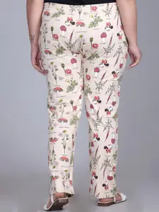 IN Love Printed Cotton Mid-Rise Lounge Pants