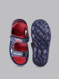 Kids Ville Boys Captain America Printed Sports Sandals