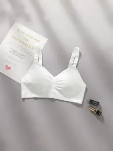 PLUMBURY Women Full Coverage Removable Padding Seamless Maternity Bra