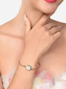 AMI Women Gold-Plated Kada Bracelet
