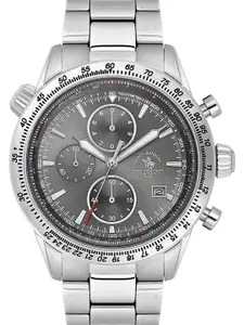 SANTA BARBARA POLO & RACQUET CLUB Men Dial & Stainless Steel Bracelet Style Straps Analogue Watch