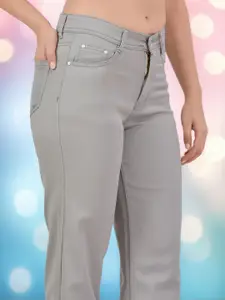 DressBerry Women Bootilicious Wide Leg High-Rise Stretchable Jeans