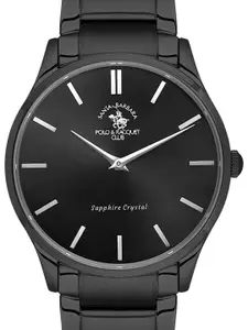 SANTA BARBARA POLO & RACQUET CLUB Men Dial & Stainless Steel Bracelet Style Straps Analogue Watch