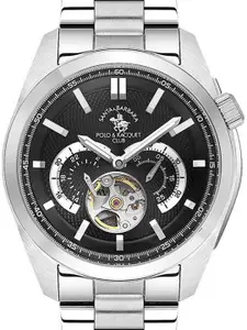 SANTA BARBARA POLO & RACQUET CLUB Men Dial & Stainless Steel Bracelet Style Straps Analogue Watch