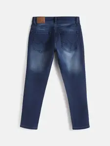 WROGN Men Comfort Skinny Fit Mid-Rise Mildly Distressed Light Fade Jeans