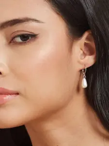 Anouk Sangria Set Of 3 German Silver Silver Plated Heart Shaped Drop Earrings