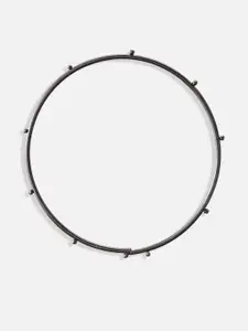 Anouk Sangria Set of 12 Silver Plated & Textured Bangles