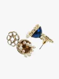 Adwitiya Collection Dome Shaped Jhumkas Earrings