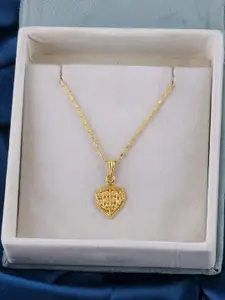 DressBerry Set of 2 Brass Minimal Necklace