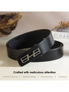 LOOPA Men Textured Leather Formal Belt