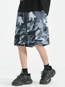 StyleCast x Revolte Men Camouflage Printed Low-Rise Shorts