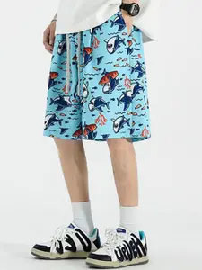 StyleCast x Revolte Men Printed Low-Rise Shorts