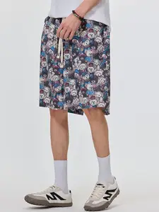 StyleCast x Revolte Men Conversational Printed Low-Rise Rapid-Dry Shorts