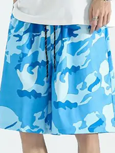 StyleCast x Revolte Men Camouflage Printed Low-Rise Shorts