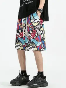 StyleCast x Revolte Men Printed Low-Rise Shorts