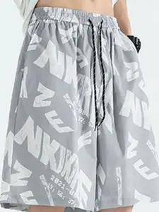 StyleCast x Revolte Men Typography Printed Regular Fit Rapid-Dry Low-Rise Shorts