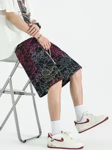 StyleCast x Revolte Men Printed Low-Rise Shorts